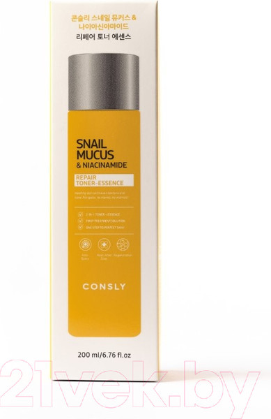 Изображение товара Тонер для лица Consly Snail Mucus Niacinamide Repair Toner-Essence (200мл)
