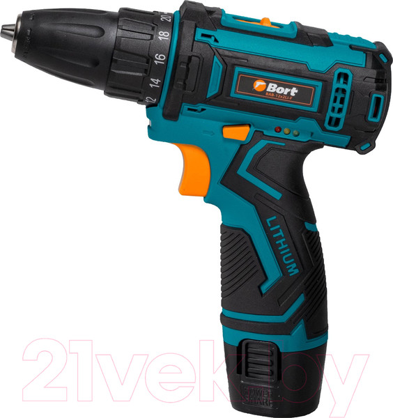 Изображение товара Аккумуляторная дрель-шуруповерт Bort BAB-12x2Li-F (93413083)