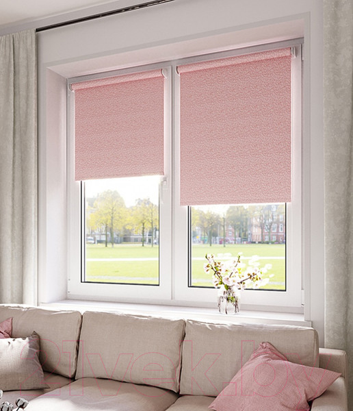 Изображение товара Рулонная штора LEGRAND Мираж 72.5x175 / 58077920 (коралл)