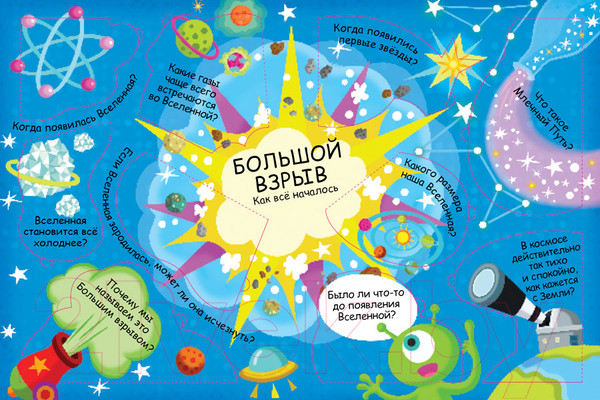 Изображение товара Развивающая книга Робинс Волшебные окошки. Космос