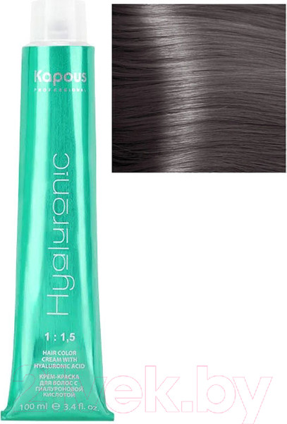 Изображение товара Крем-краска для волос Kapous Hyaluronic Acid с гиалуроновой кислотой 7.12 (блондин пепельный перламутровый)