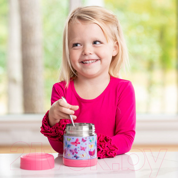 Изображение товара Термос для еды Crocodile Creek Бабочки 1058-2