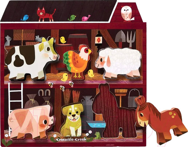 Изображение товара Развивающая игрушка Crocodile Creek Рамка-вкладка Ферма 2871-7