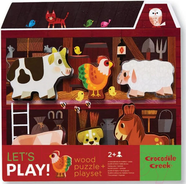 Изображение товара Развивающая игрушка Crocodile Creek Рамка-вкладка Ферма 2871-7