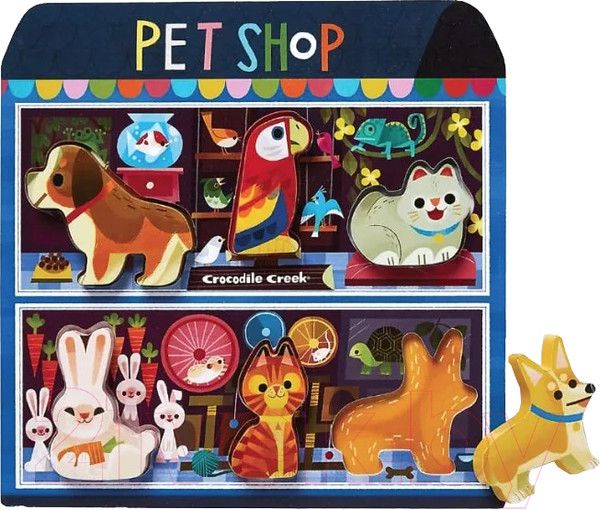 Изображение товара Развивающая игрушка Crocodile Creek Рамка-вкладка Зоомагазин 2871-9