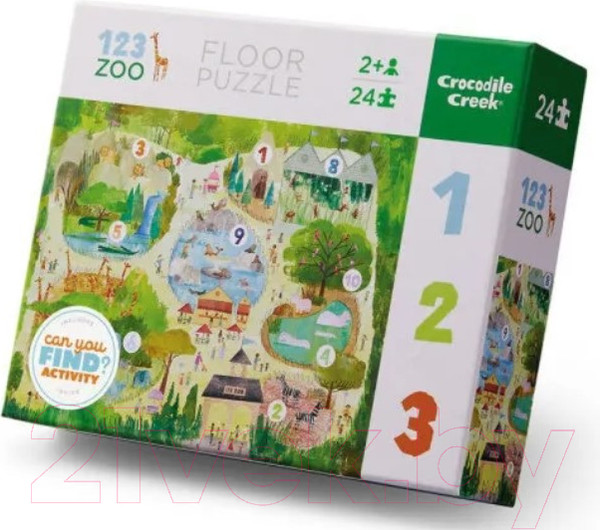 Изображение товара Пазл Crocodile Creek Карта 4185-3 (24эл)