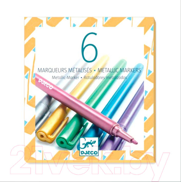 Изображение товара Фломастеры Djeco Металлик / 08870
