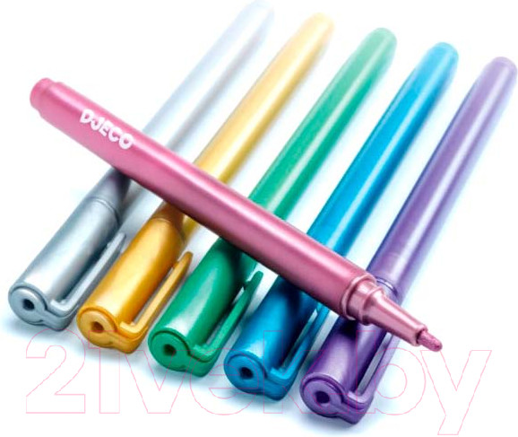 Изображение товара Фломастеры Djeco Металлик / 08870