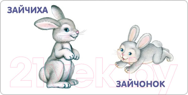 Изображение товара Развивающая книга Робинс Книжки-картонки. Животные и детеныши