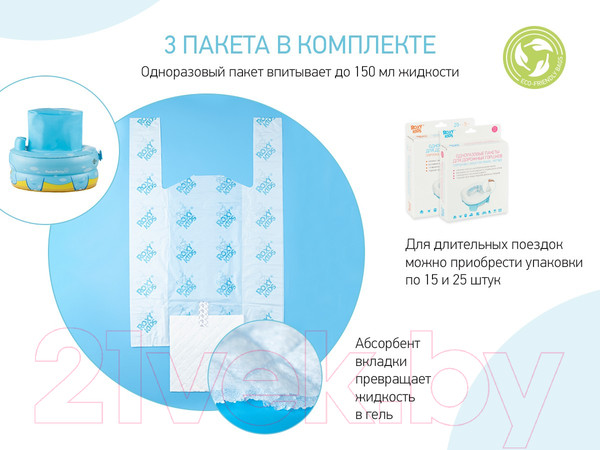 Изображение товара Дорожный горшок Roxy-Kids Динозавр / PP-3102D