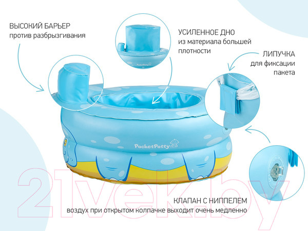 Изображение товара Дорожный горшок Roxy-Kids Динозавр / PP-3102D