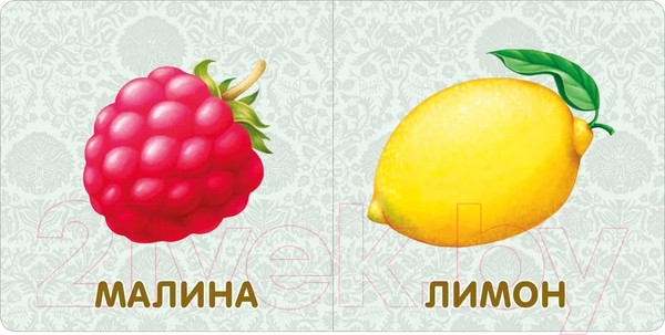 Изображение товара Развивающая книга Робинс Книжки-картонки. Фрукты и овощи