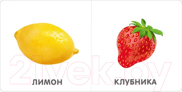 Изображение товара Развивающая книга Робинс Книжки-картонки. Фрукты и ягоды