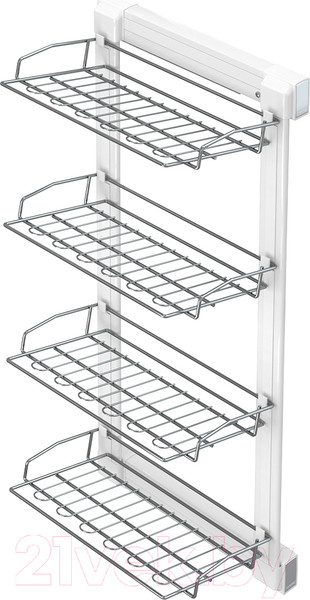 Изображение товара Полка выдвижная Starax S-6742-W (правая, белый)