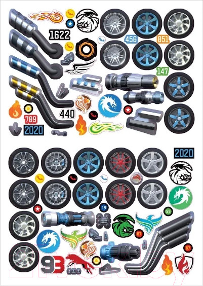 Изображение товара Набор наклеек Робинс Моя книга наклеек. Авто-тюнинг