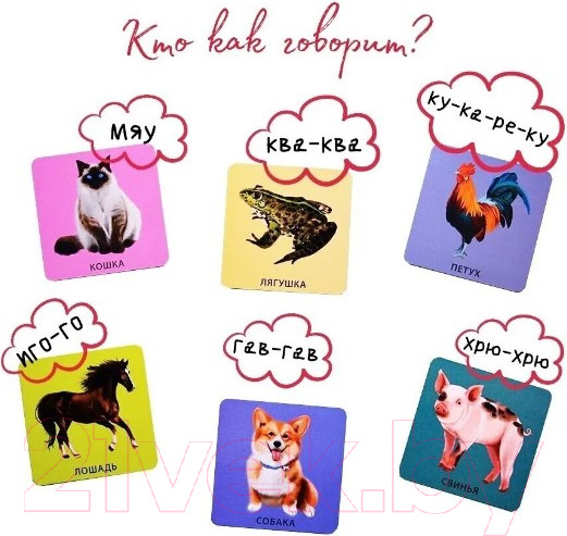 Изображение товара Развивающие карточки Робинс Начинаю говорить. Мои первые слова и картинки