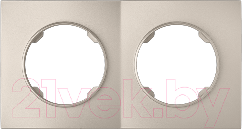 Изображение товара Рамка для выключателей и розеток Bylectrica Юлиг 735212.498 (шампань)