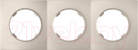 Изображение товара Рамка для выключателей и розеток Bylectrica Юлиг 735212.500 (шампань)