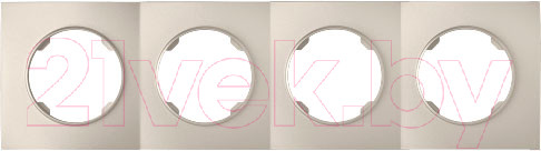 Изображение товара Рамка для выключателей и розеток Bylectrica Юлиг 735212.502 (шампань)