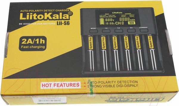 Изображение товара Зарядное устройство для аккумуляторов LiitoKala Lii-S6