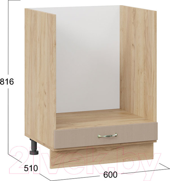 Изображение товара Шкаф под духовку ТриЯ Бьянка 1Н6Б (дуб крафт золотой/дуб кофе)