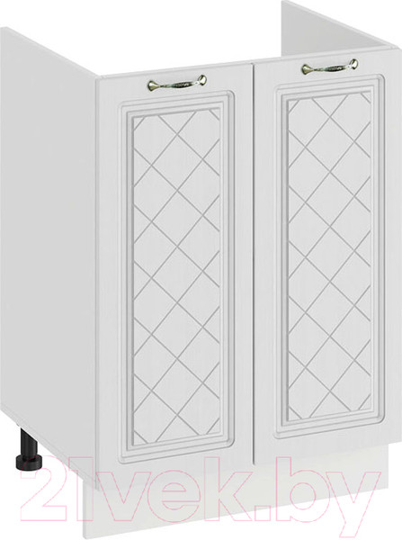 Изображение товара Шкаф под мойку ТриЯ Бьянка 1Н6М (белый/дуб белый)