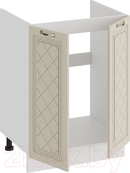 Изображение товара Шкаф под мойку ТриЯ Бьянка 1Н6М (белый/дуб ваниль)