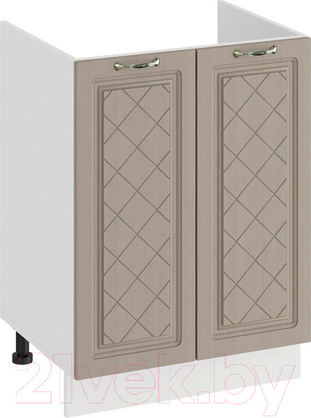 Изображение товара Шкаф под мойку ТриЯ Бьянка 1Н6М (белый/дуб кофе)