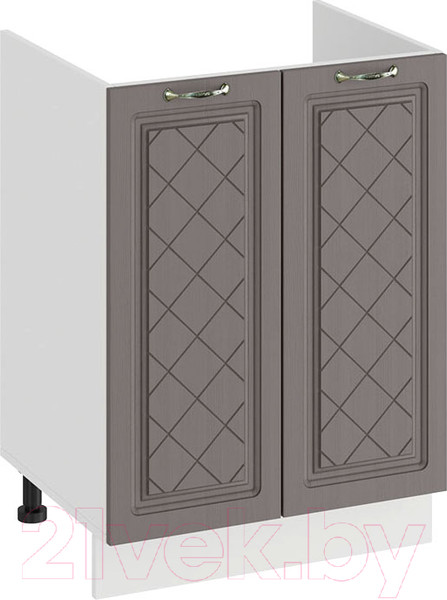 Изображение товара Шкаф под мойку ТриЯ Бьянка 1Н6М (белый/дуб серый)