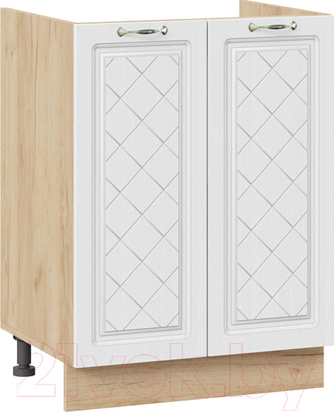 Изображение товара Шкаф под мойку ТриЯ Бьянка 1Н6М (дуб крафт золотой/дуб белый)