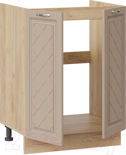 Изображение товара Шкаф под мойку ТриЯ Бьянка 1Н6М (дуб крафт золотой/дуб кофе)