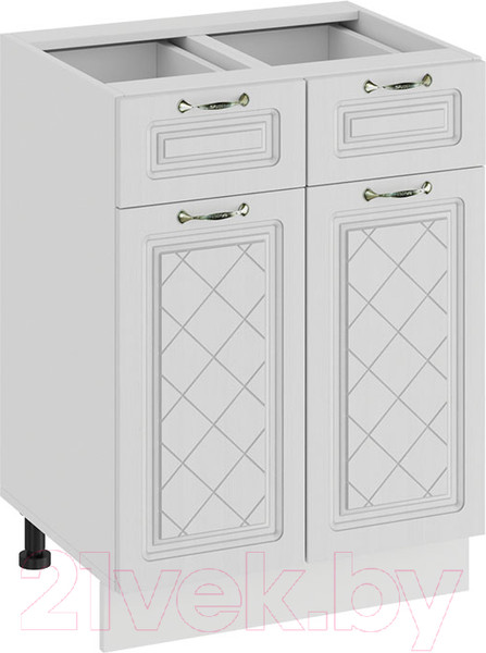 Изображение товара Шкаф-стол кухонный ТриЯ Бьянка 1Н6Я1 (белый/дуб белый)