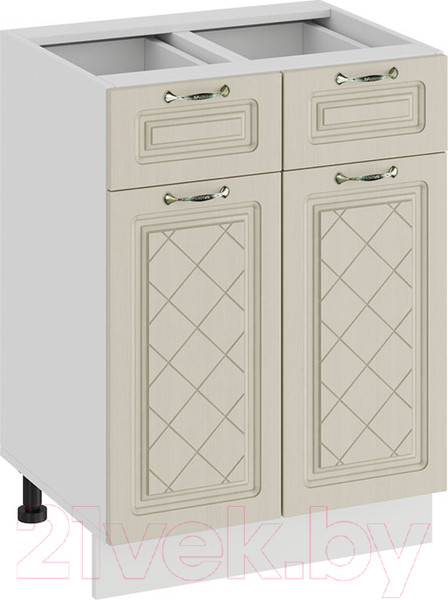Изображение товара Шкаф-стол кухонный ТриЯ Бьянка 1Н6Я1 (белый/дуб ваниль)