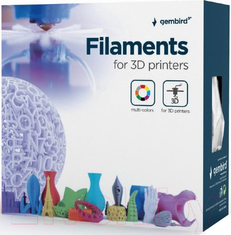 Изображение товара Пластик для 3D-печати Gembird PLA 3DP-PLA1.75-01-R (1.75мм, 1кг, красный)