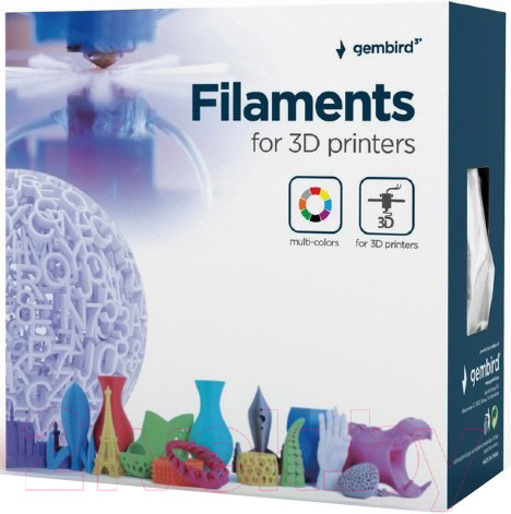 Изображение товара Пластик для 3D-печати Gembird PLA 3DP-PLA3-01-G (3мм, 1кг, зеленый)