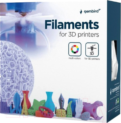 Изображение товара Пластик для 3D-печати Gembird PLA 3DP-PLA3-01-P (3мм, 1кг, розовый)