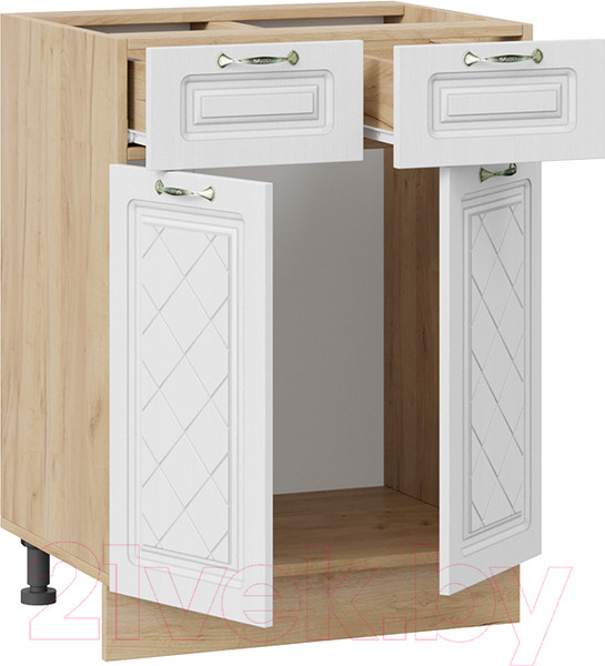 Изображение товара Шкаф-стол кухонный ТриЯ Бьянка 1Н6Я1 (дуб крафт золотой/дуб белый)