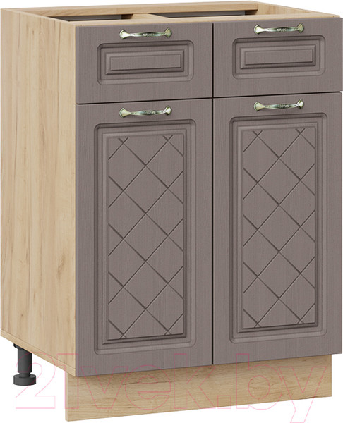 Изображение товара Шкаф-стол кухонный ТриЯ Бьянка 1Н6Я1 (дуб крафт золотой/дуб серый)