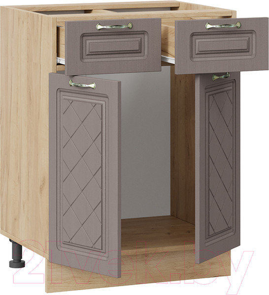 Изображение товара Шкаф-стол кухонный ТриЯ Бьянка 1Н6Я1 (дуб крафт золотой/дуб серый)