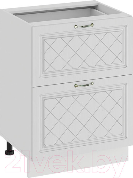 Изображение товара Шкаф-стол кухонный ТриЯ Бьянка 1Н6Я2 (белый/дуб белый)