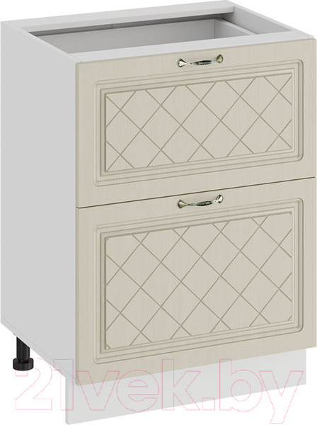 Изображение товара Шкаф-стол кухонный ТриЯ Бьянка 1Н6Я2 (белый/дуб ваниль)