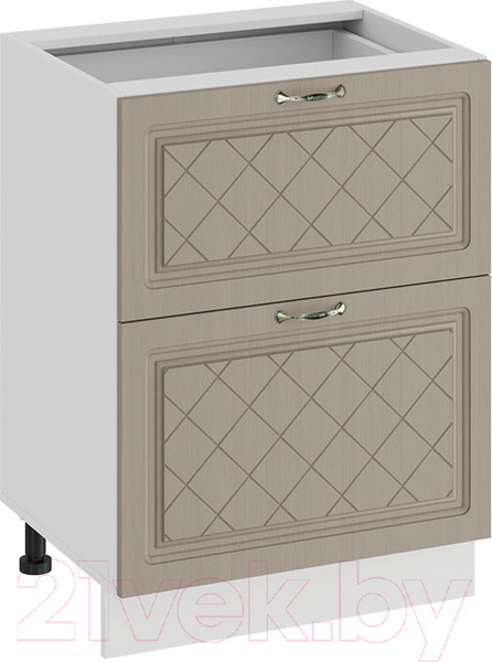 Изображение товара Шкаф-стол кухонный ТриЯ Бьянка 1Н6Я2 (белый/дуб кофе)