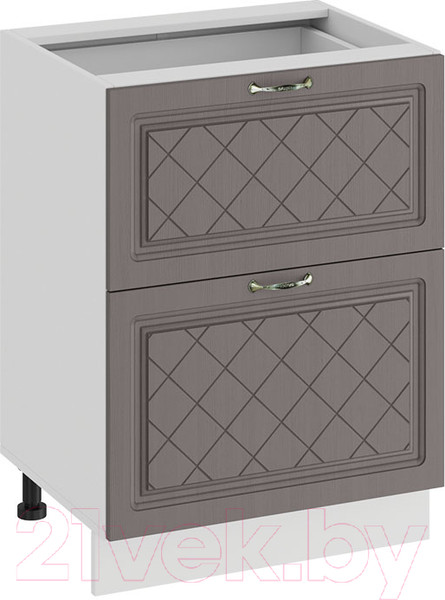 Изображение товара Шкаф-стол кухонный ТриЯ Бьянка 1Н6Я2 (белый/дуб серый)