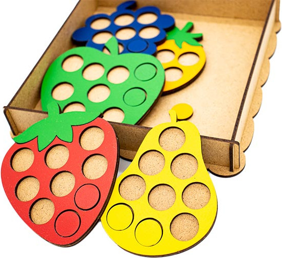 Изображение товара Сортер Деревянный город Мозаика Фрукты / Л042-ANT