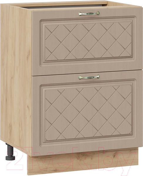 Изображение товара Шкаф-стол кухонный ТриЯ Бьянка 1Н6Я2 (дуб крафт золотой/дуб кофе)