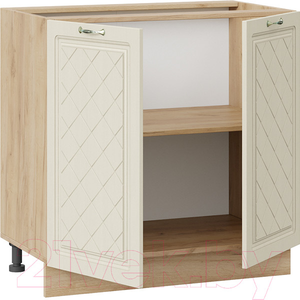 Изображение товара Шкаф-стол кухонный ТриЯ Бьянка 1Н8 (дуб крафт золотой/дуб ваниль)