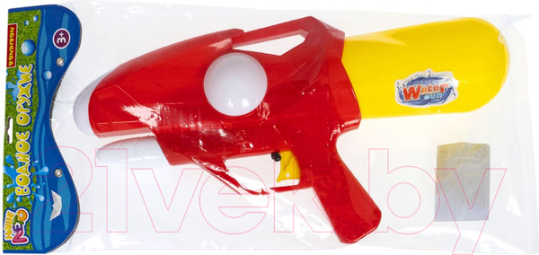 Изображение товара Бластер игрушечный Bondibon Водный пистолет. Наше лето / ВВ4384-Б (красный/желтый)
