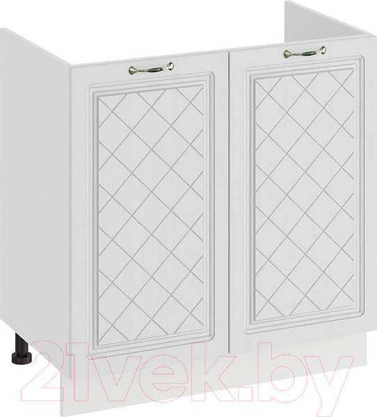 Изображение товара Шкаф под мойку ТриЯ Бьянка 1Н8М (белый/дуб белый)