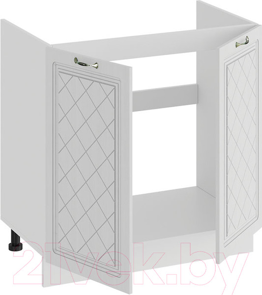 Изображение товара Шкаф под мойку ТриЯ Бьянка 1Н8М (белый/дуб белый)