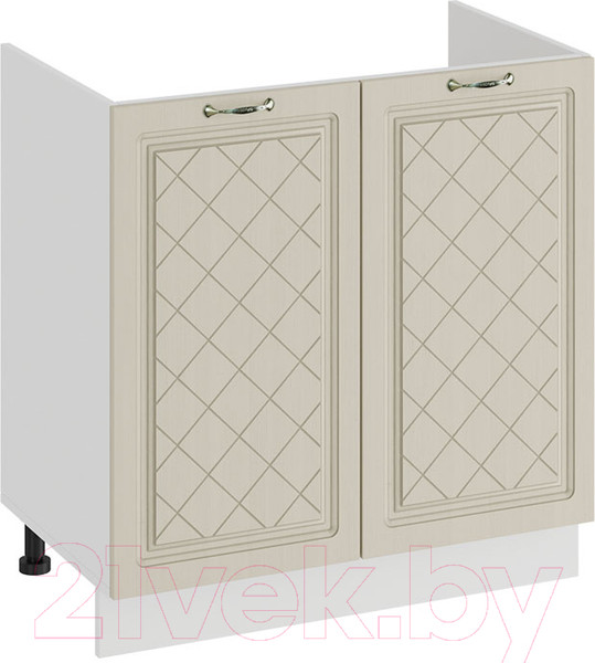 Изображение товара Шкаф под мойку ТриЯ Бьянка 1Н8М (белый/дуб ваниль)